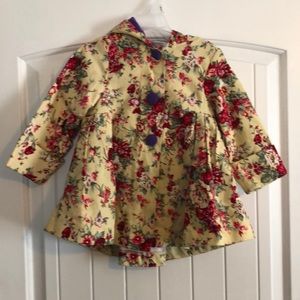 Toddler floral coat